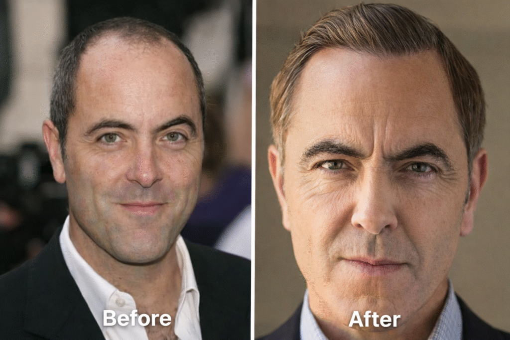 james nesbitt hair transplant